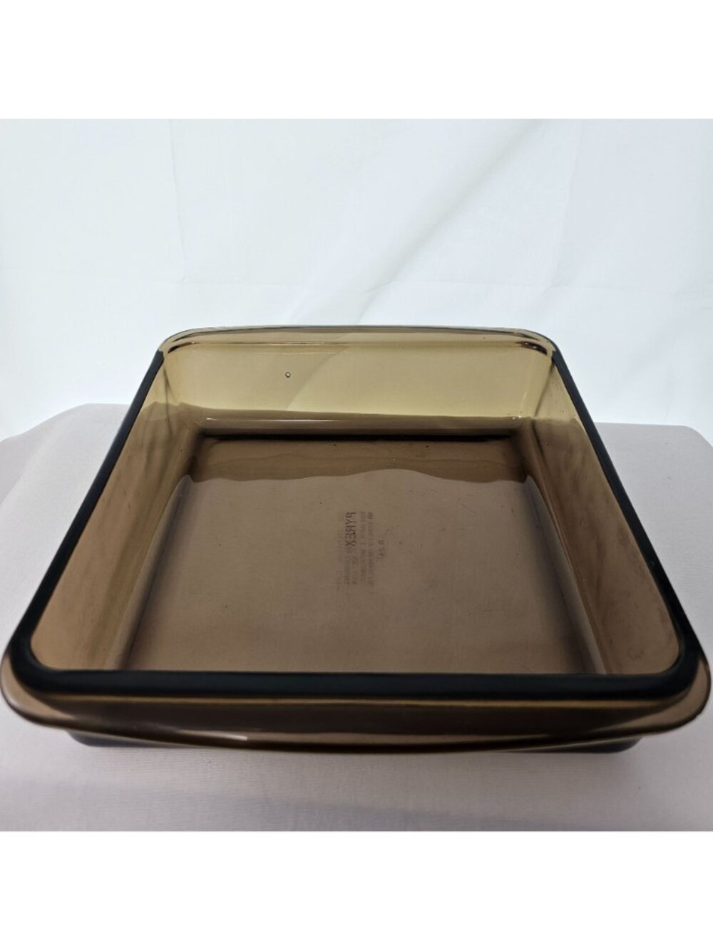 Pyrex Square Brown Baking Dish 8" Fireside glass casserole 2lt/qt cake pan 222 - Picture 4 of 9